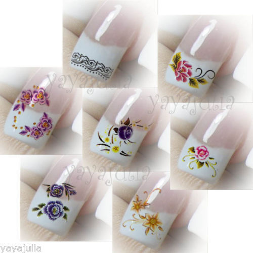 30 Nail Art Decal Water Slide Transfer Temporary Tattoos Stickers Wholesale