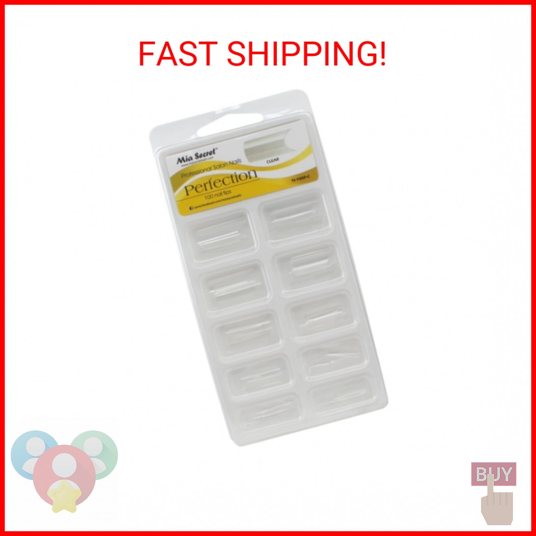 Mia Secret Professional Nail System 100 Perfection Nail Tips PVC Blister Case –