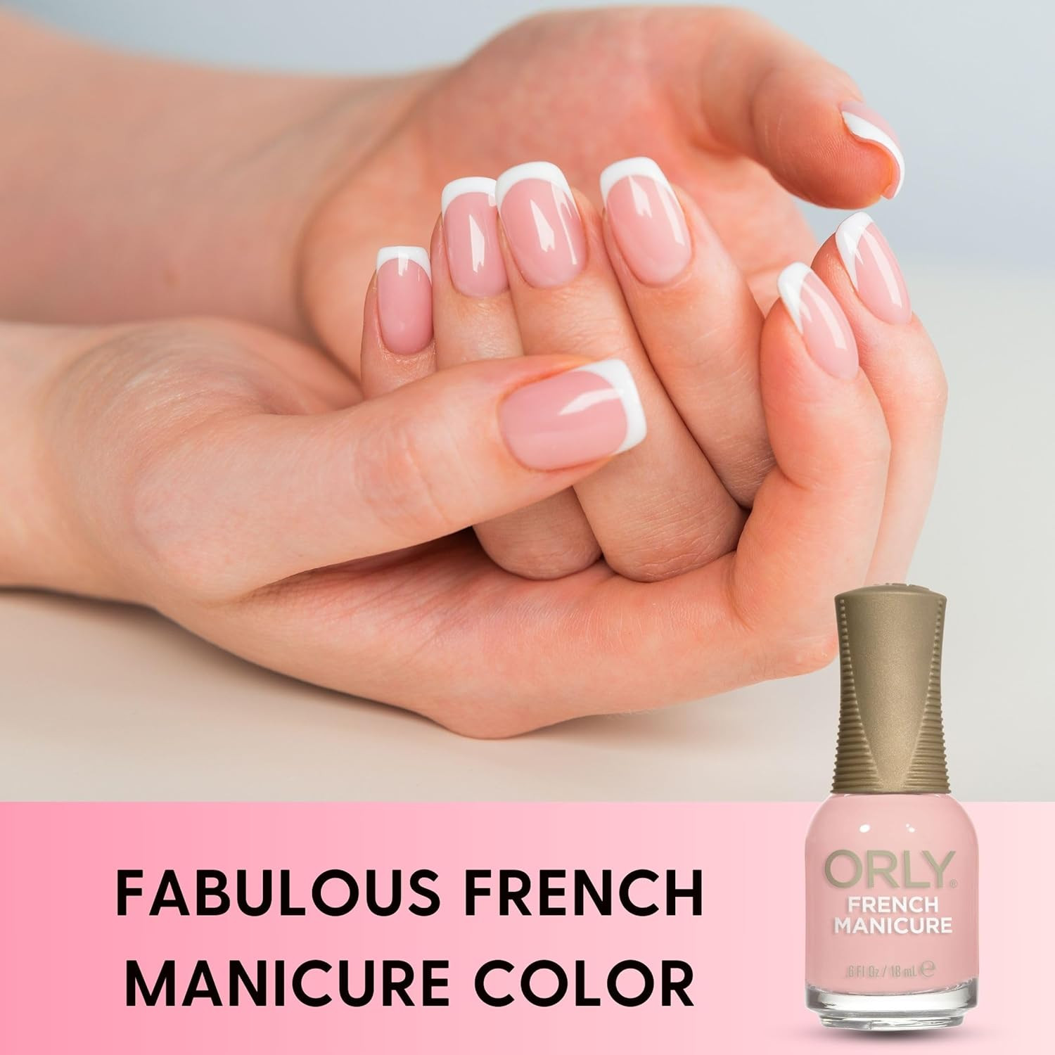Orly French Manicure Nail Polish Rose Colored Glasses 18ML Pink Nude Lacquer New