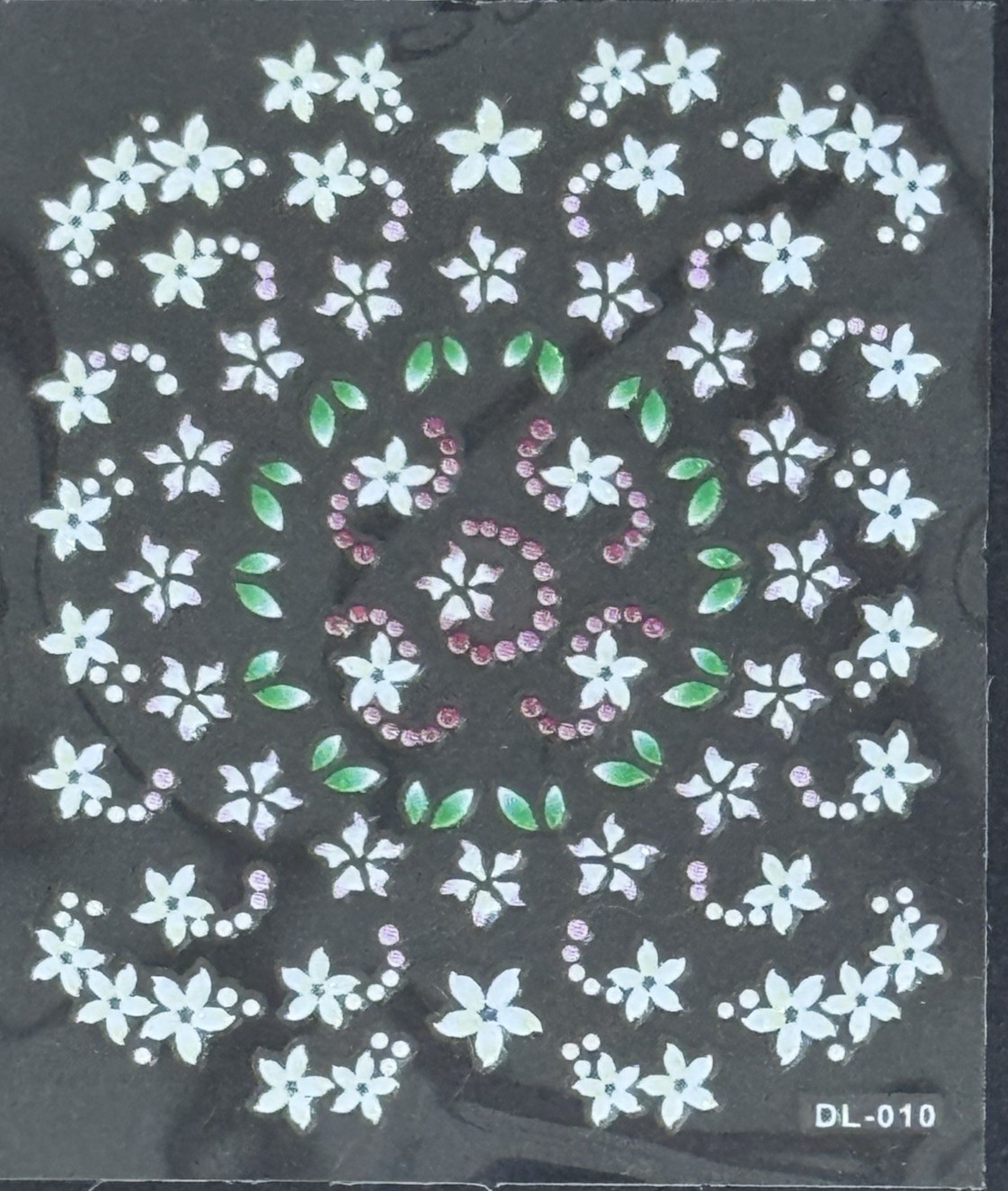 3D Nail Art Mini Flower, Heart, Bows Adhesive Stickers Floral Decals Transfers