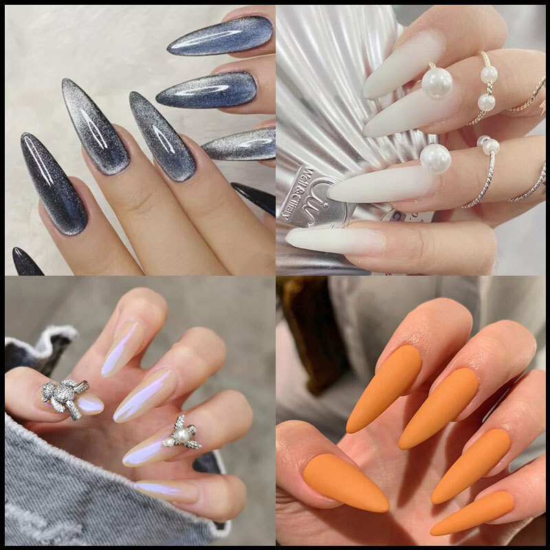 100 Pcs Nail Dual Forms Clear Full Cover Quick Building Gel Mold Tips Nail Tools