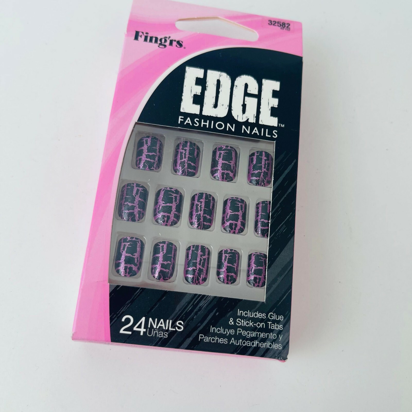 Set of 2 Fing’rs Edge Fashion Nails Includes Glue & Stick-On Tabs 24 Nails-32582