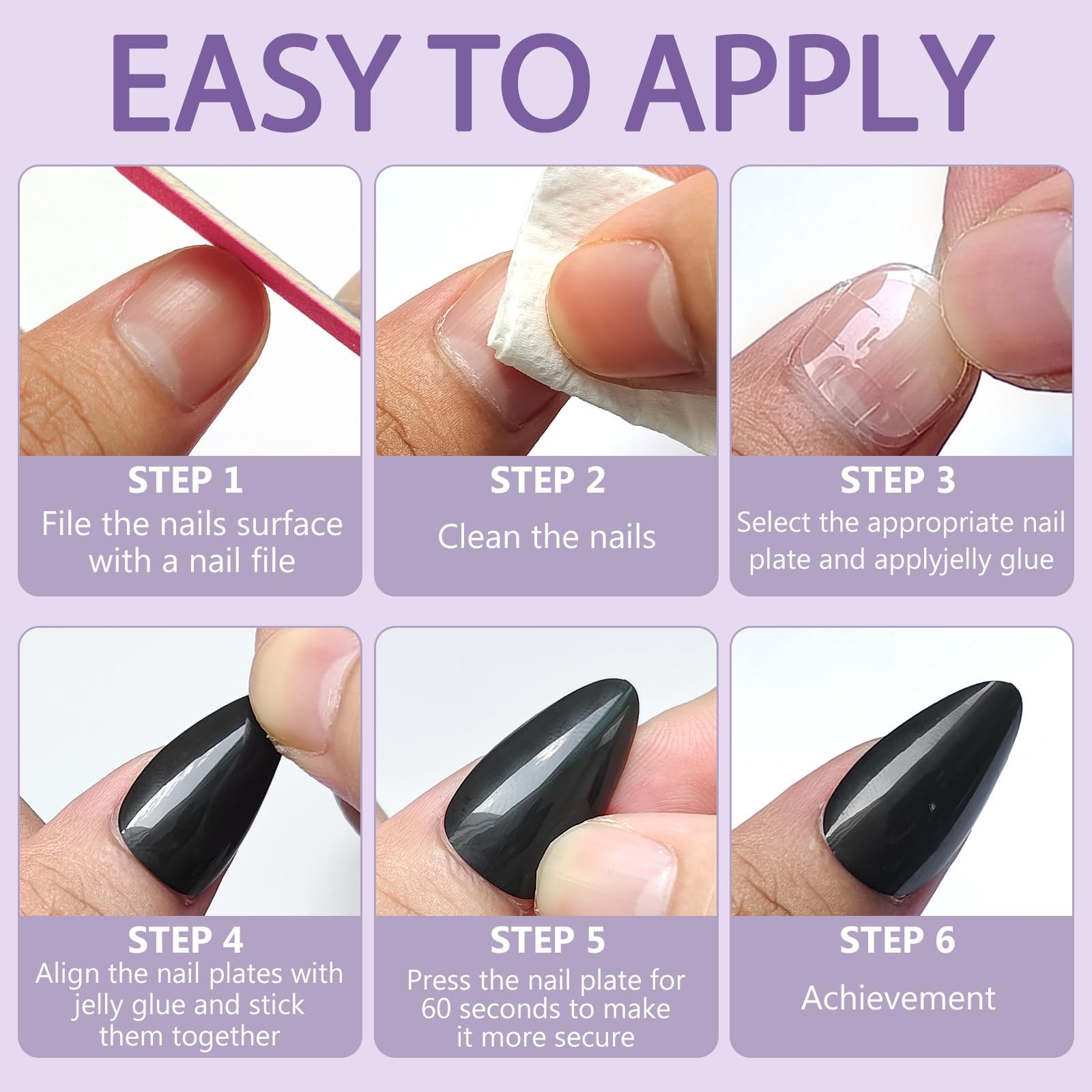 Long Press on Nails Square, 576PCS Square Press on Nails Long Fake Nails Full…