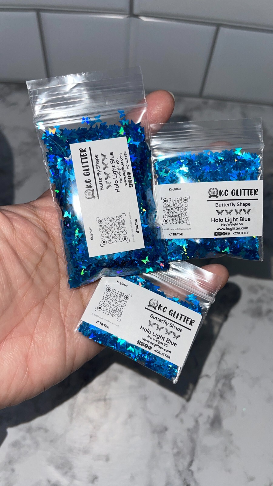 Solvent Resistant BUTTERFLY shape Glitter U Choose Color Nail Art Face Crafts
