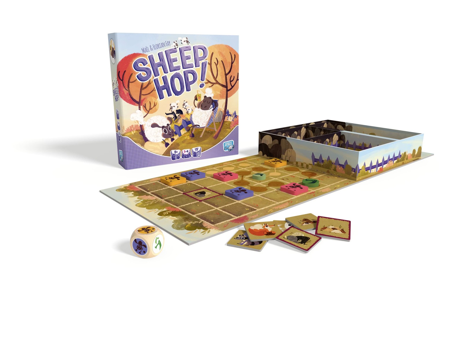Sheep Hop Board Game – Cooperative Strategy Game, Fun Medium, Multicolor