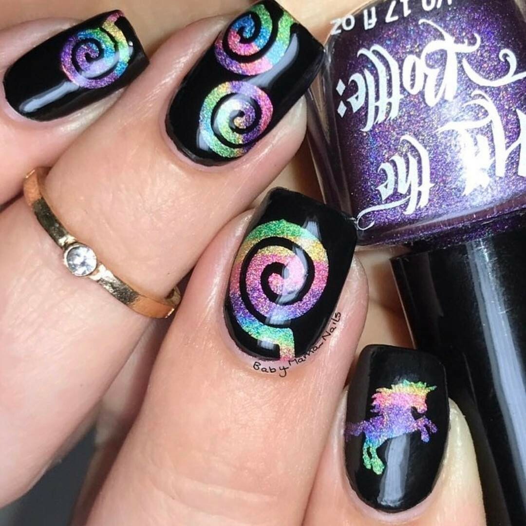 Unicorn Stencils for Nails, Nail Stickers, Nail Art, Nail Vinyls