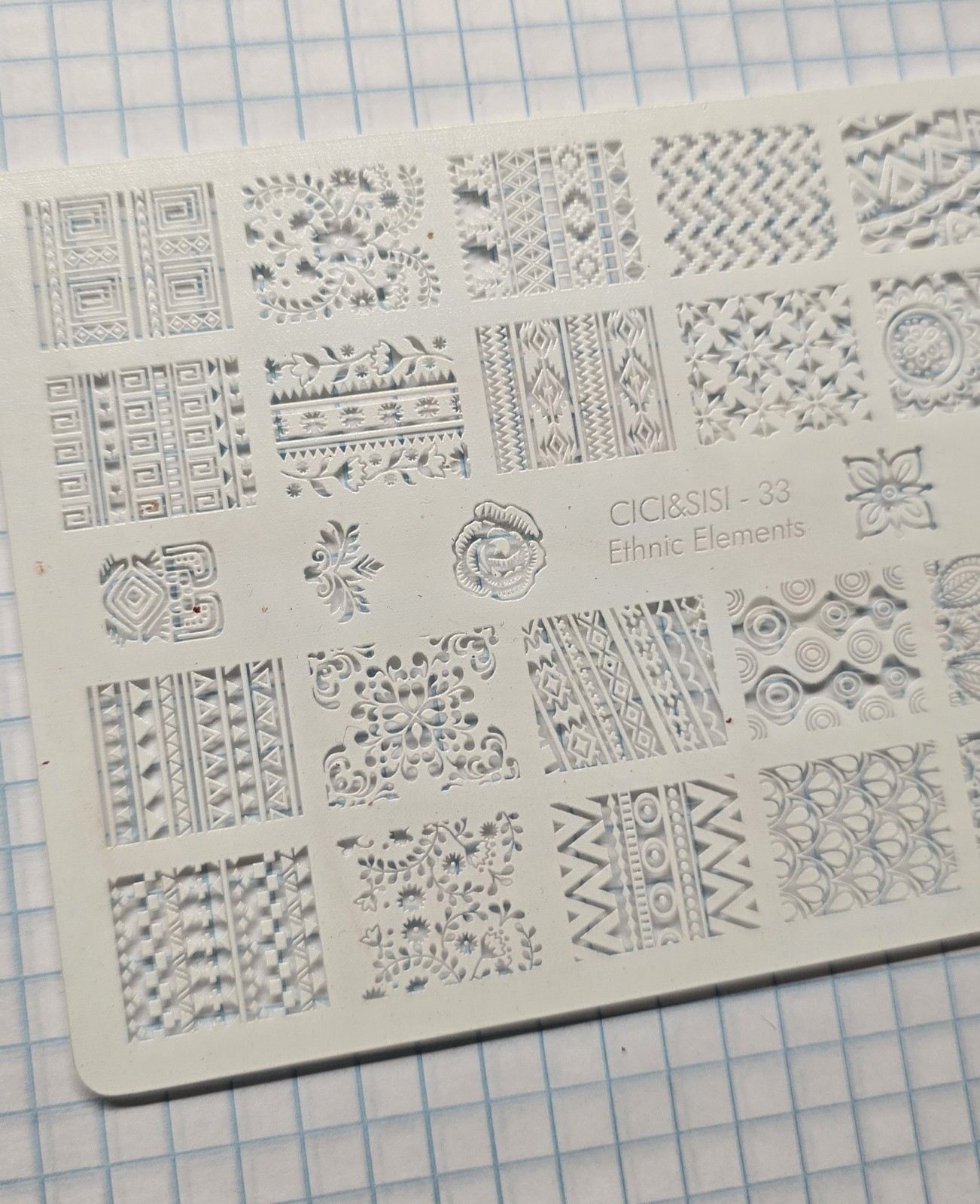 VINTAGE Cici & Sisi Nail Art Stamp Acrylic Plastic Plate Set Kit In Case HTF