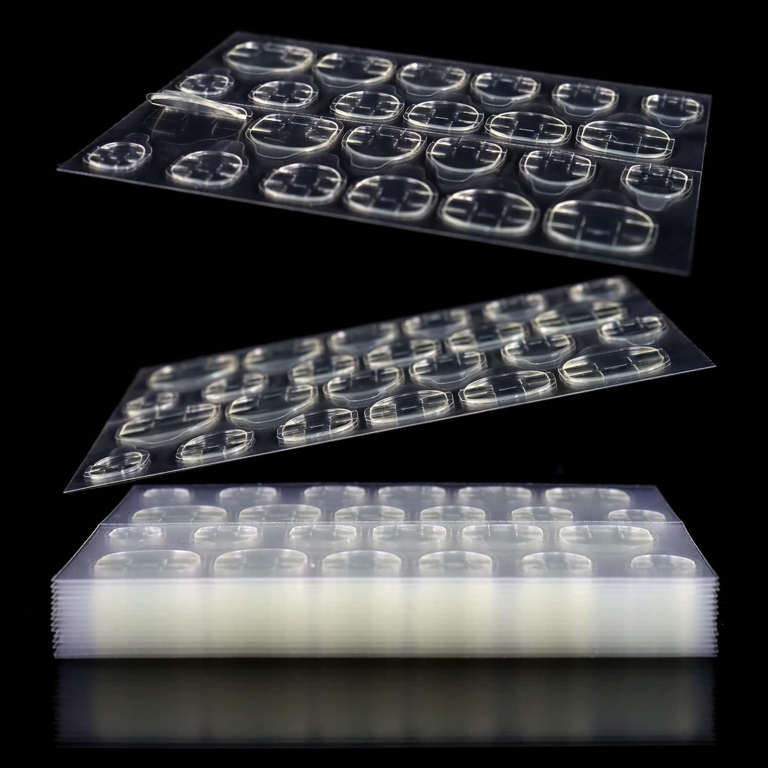 288pcs 12 Sheets Adhesive Tabs Waterproof Breathable Glue Tabs Double-Sided N…