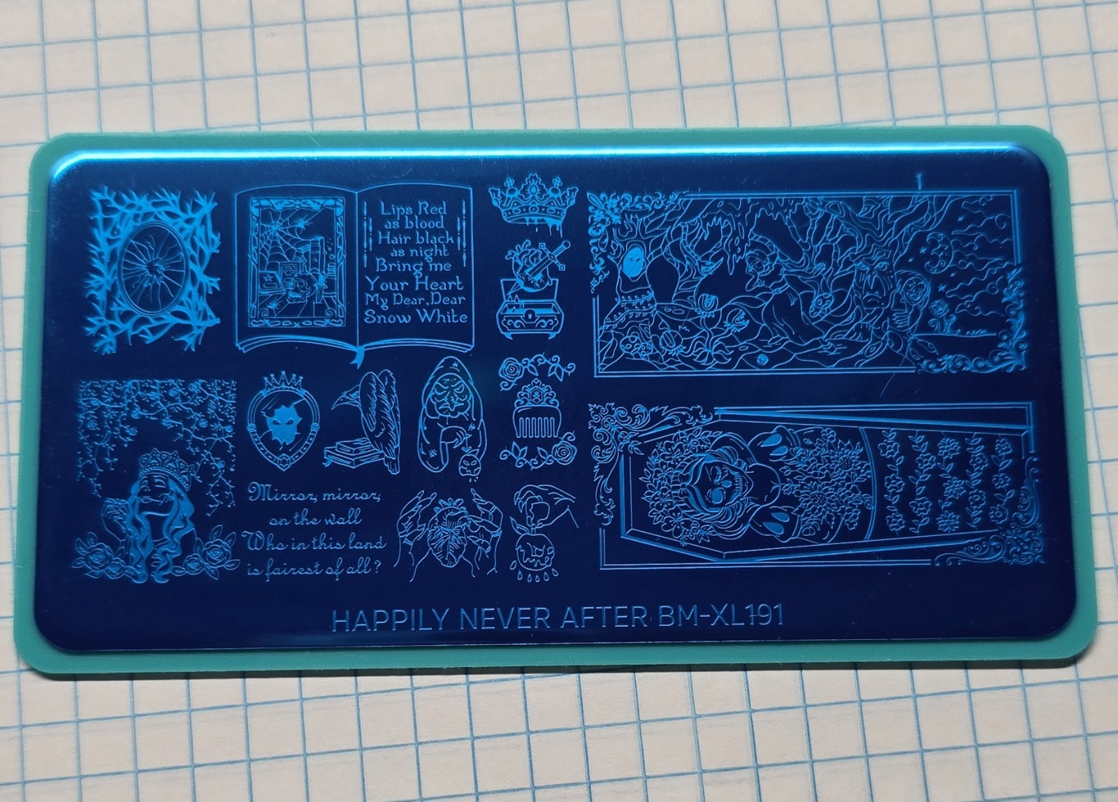 Maniology Bundle Monster Happily Never After BM-XL191 Snow White Nail Art Stamp
