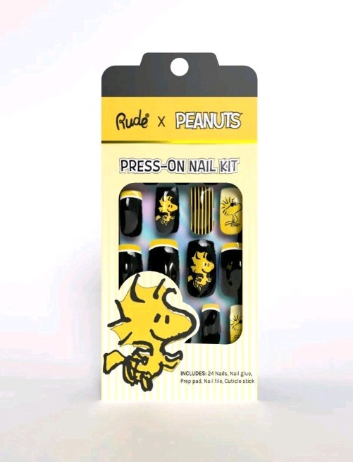 Rude X Peanuts Woodstock Press On Nail Kit New-Sealed