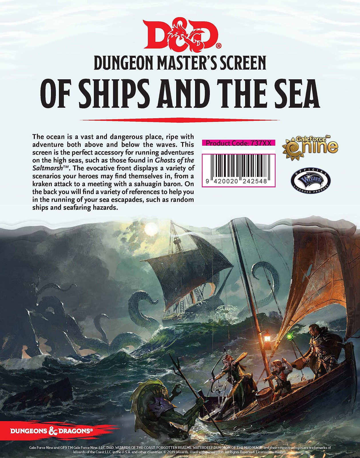 Gale Force Nine Dungeons & Dragons of Ships 43.3 inches x 8.26 inches, Multi