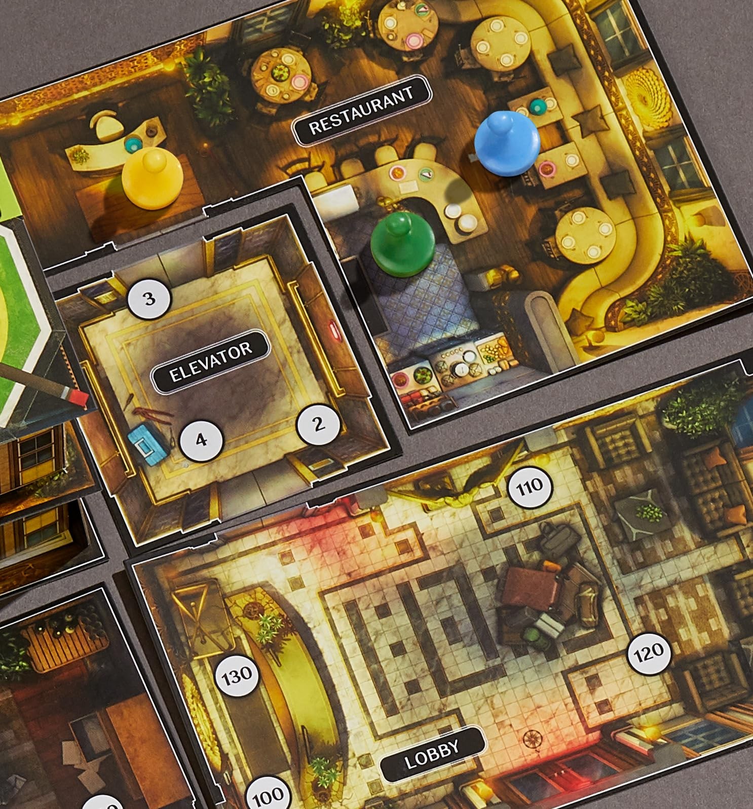 Clue Escape: The Midnight Hotel Board Game, 133.5 cubic inches, Black