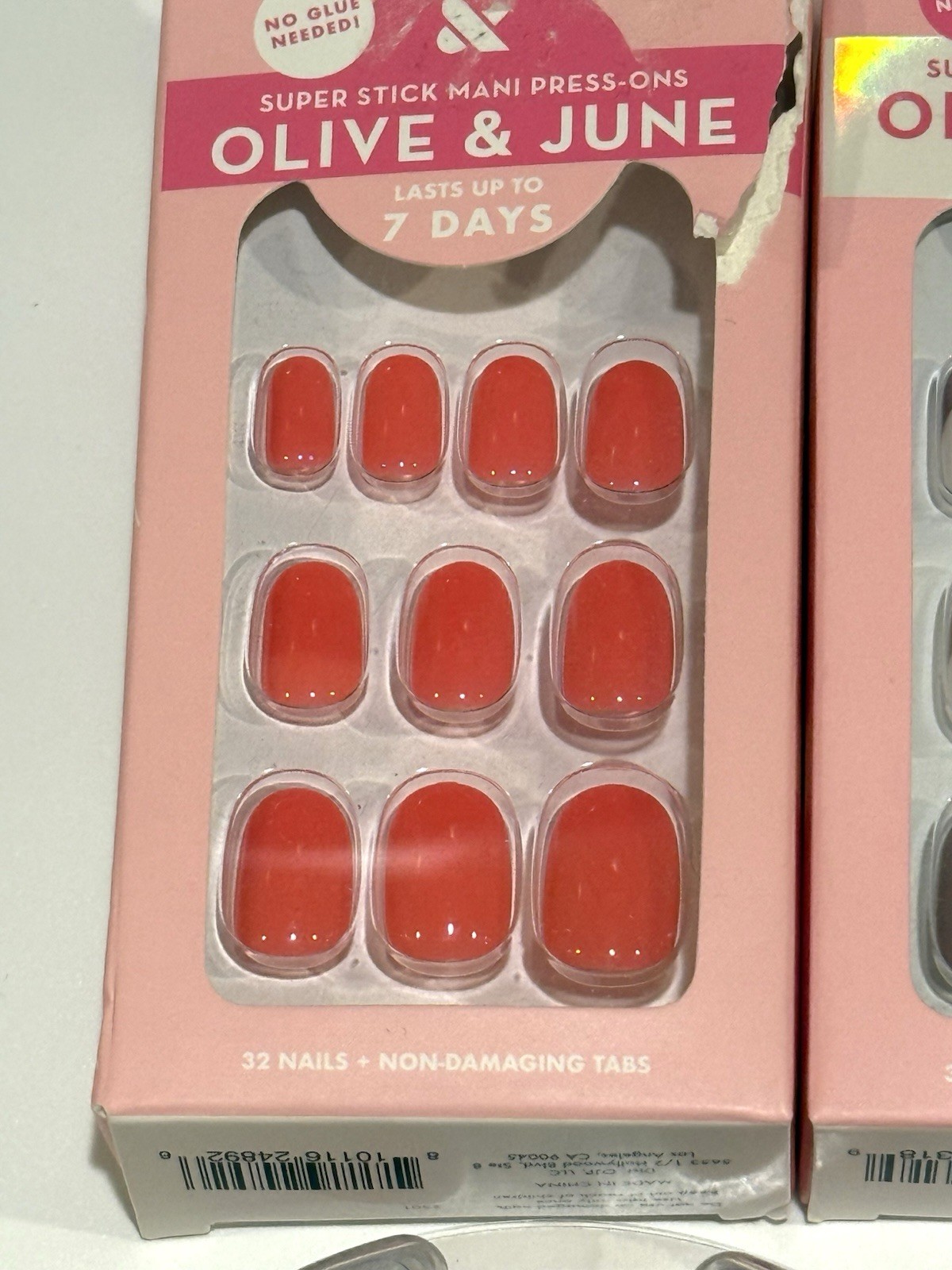 Olive and June Press-On Nails The Instant Mani Super Stick Short Extra Short X5