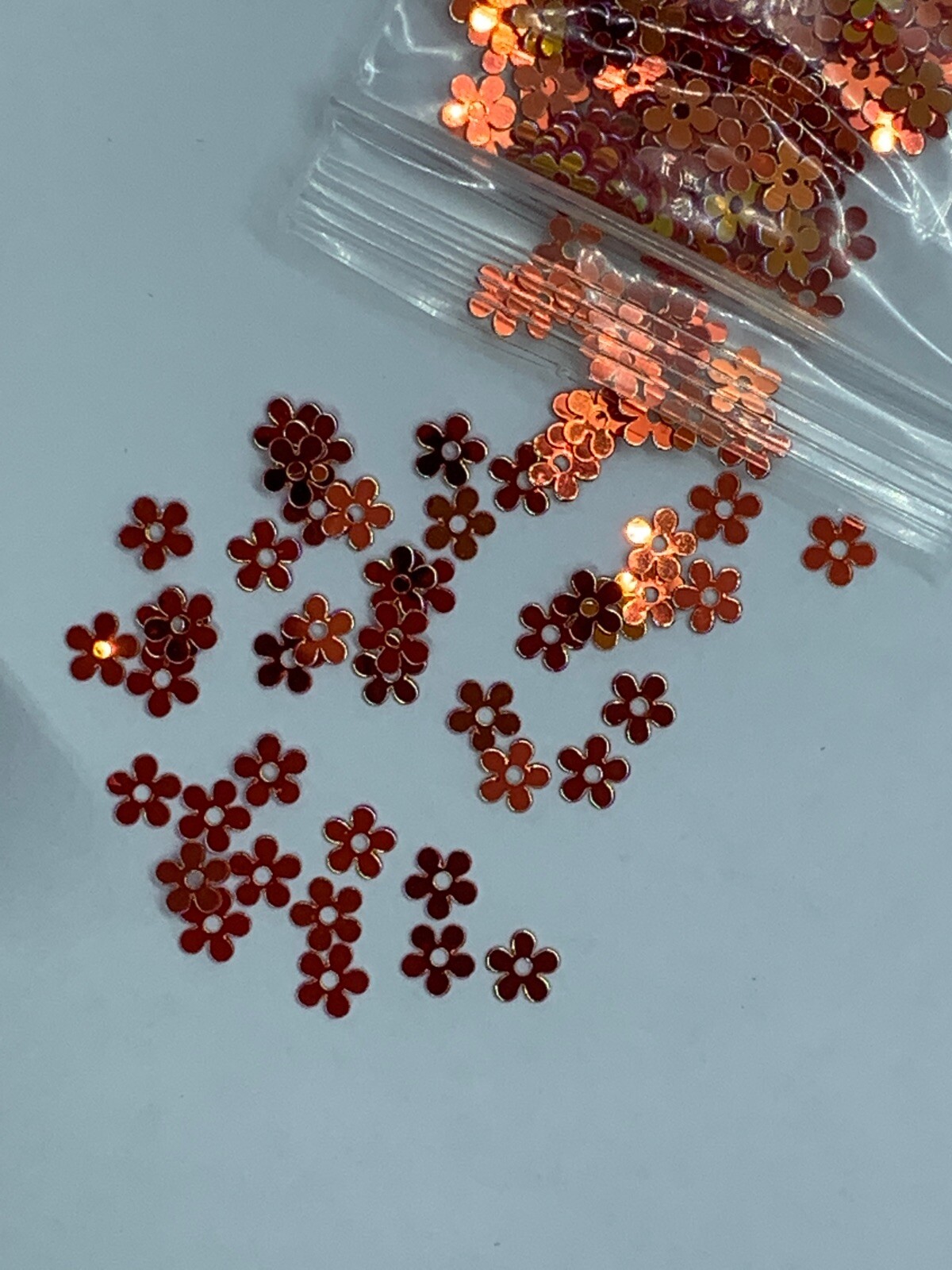 Holographic Copper Daisy Flower Glitter | 1 TSP | Gel Nail Art & Acrylic