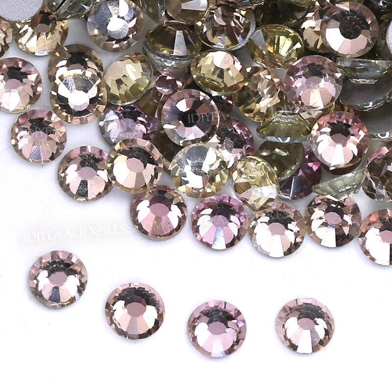 Vitrail Rose Non HotFix Rhinestone Nail Art Crystal Strass – DIY Manicure Decor