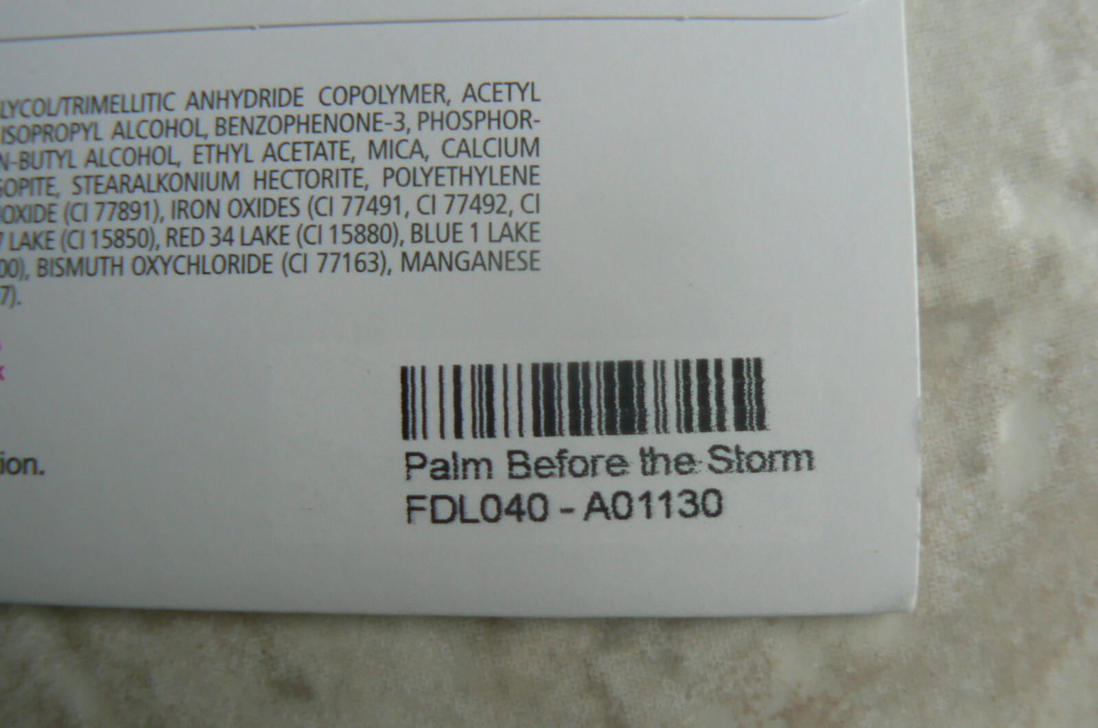 NEW Color Street PALM BEFORE THE STORM black/clear 100% Real Nail Polish Strips