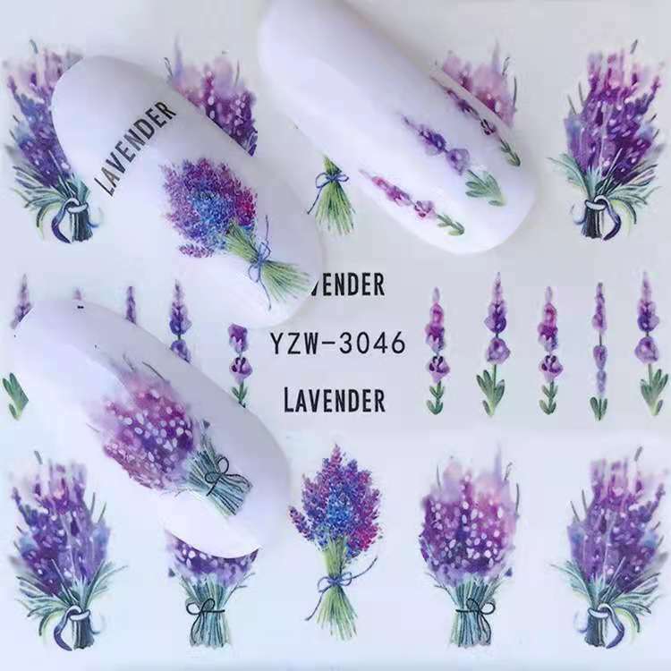 30 Pack Nail Art Water Decals Transfers Stickers Cartoons beauty DIY accessory