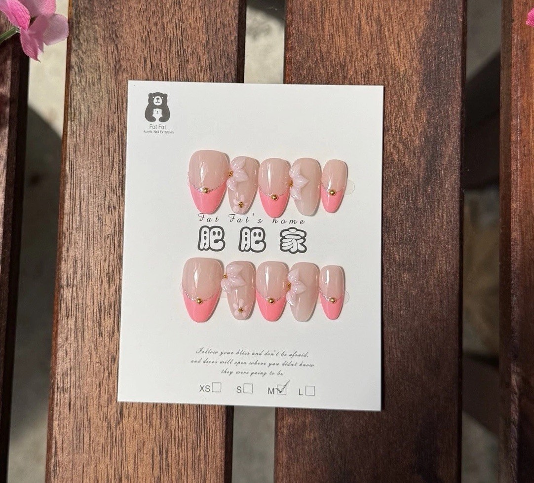 Press-on Nails Medium Size Bundle – 5 Sets of press on nails short length