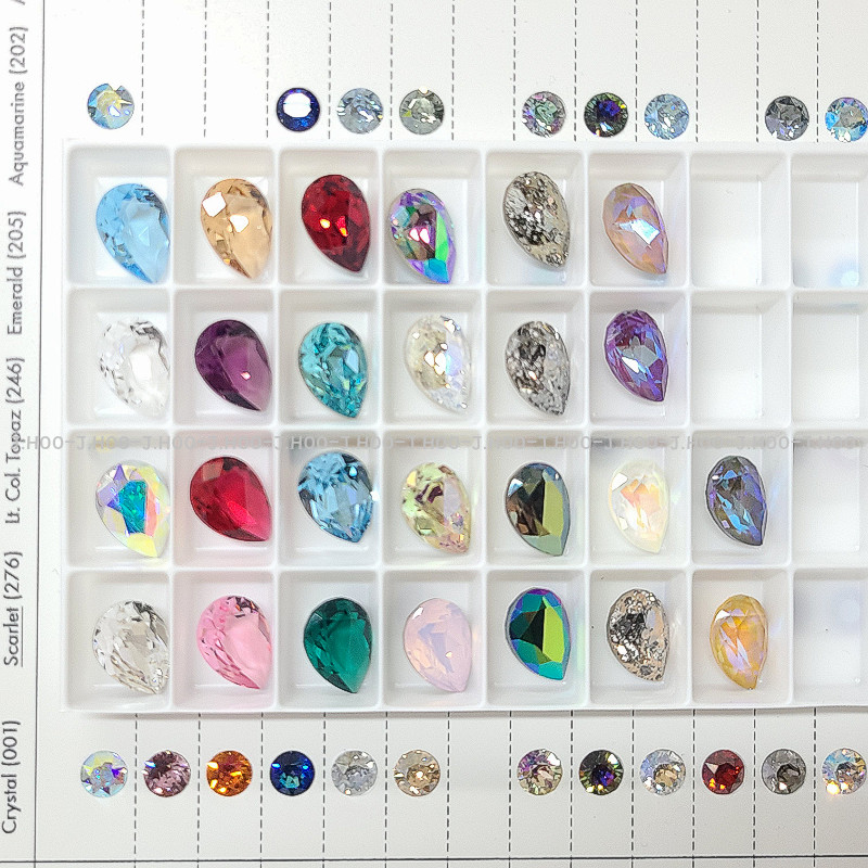 Swarovski 4320 Pear Fancy Stone 14*10mm(2pcs)