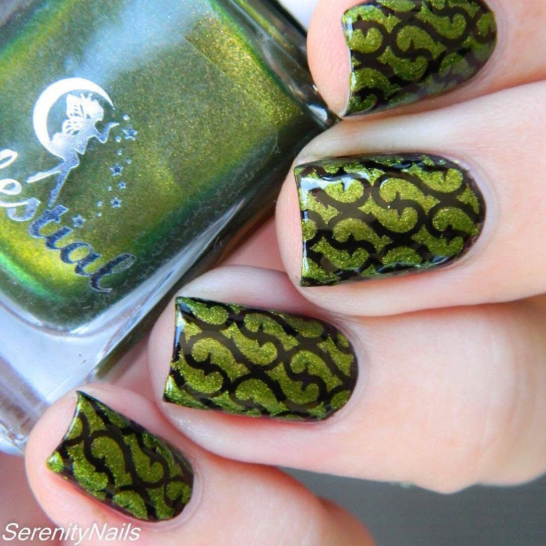 Thorns stencils for nails, nail stickers, nail art, nail vinyls