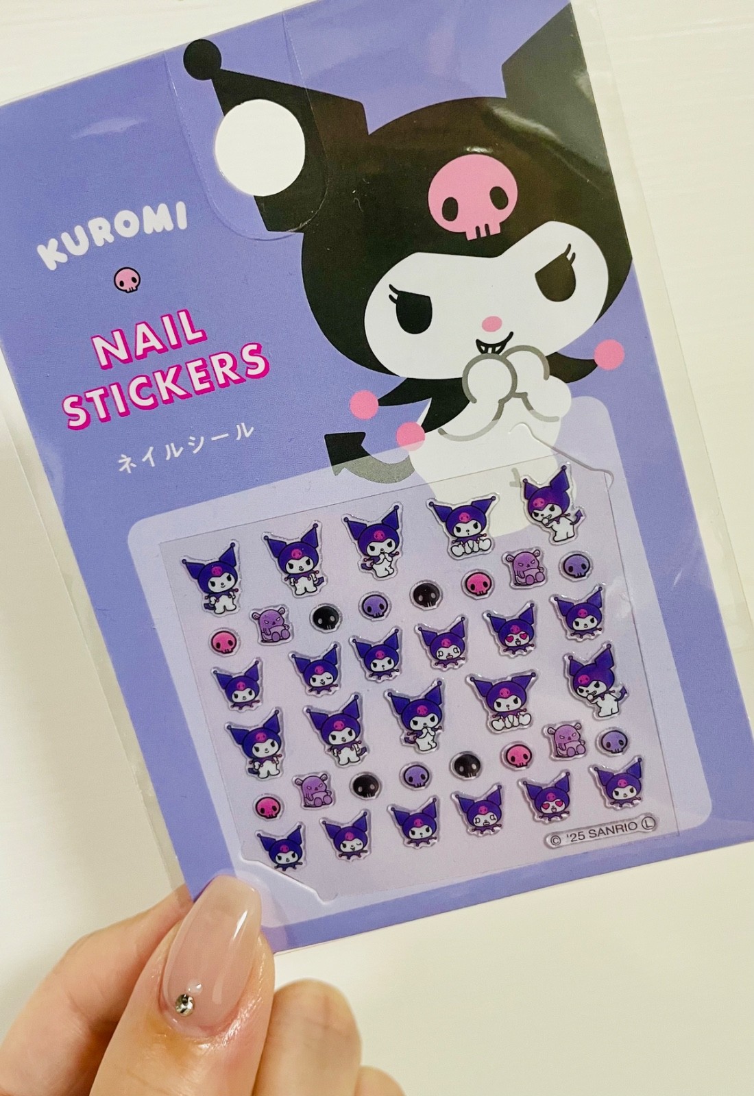 Sanrio Nail Stickers Hello Kitty Kuromi Hangyodon Kawaii Nail Art Japan
