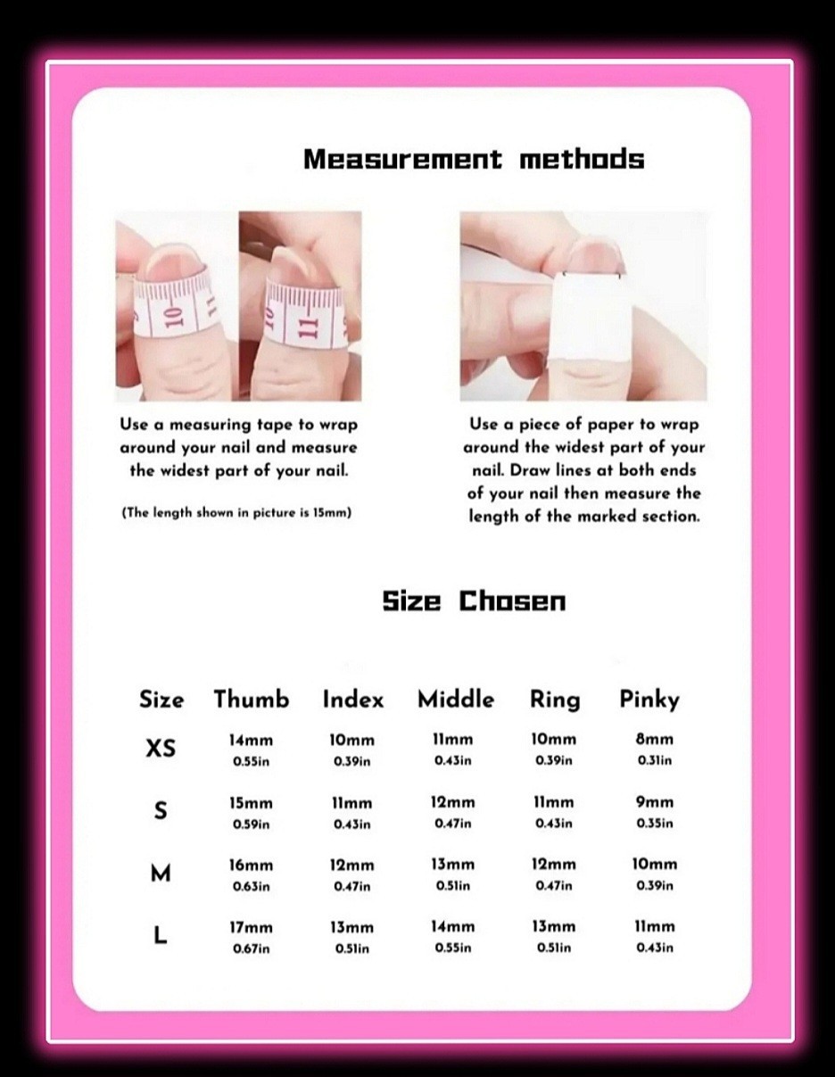 Large Size Press-on Nail 10Pc Set Handmade Square Butterfly 3D 2.5 Cm Length