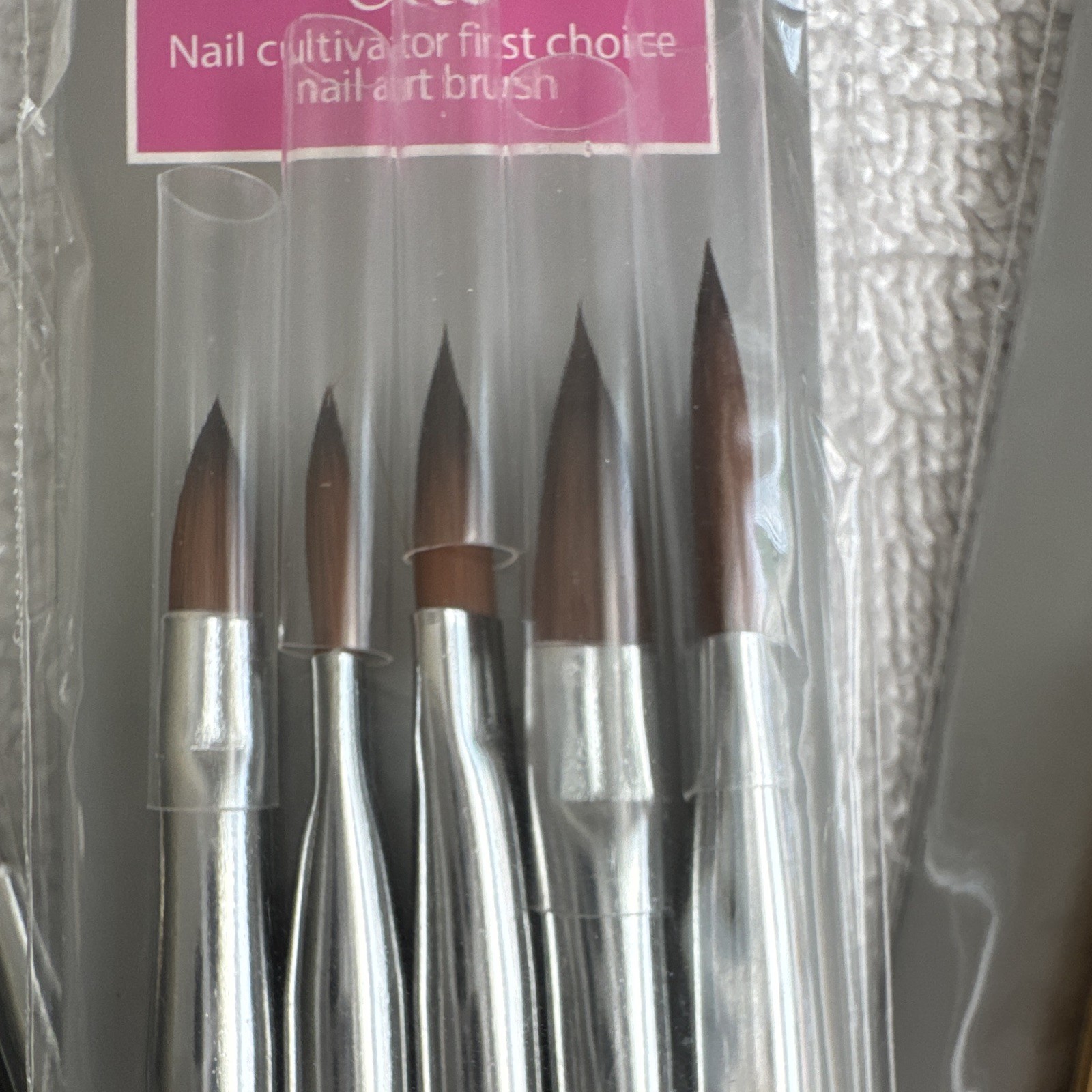 BEAUTY Artists Nail Art Brush Set, Multicolor Glitter Handle Brushes