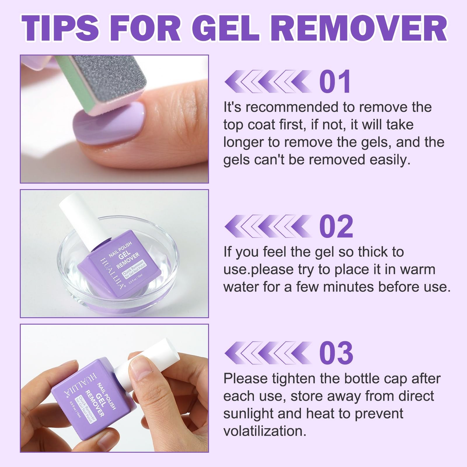 Gel Nail Polish Remover Kit, for 0.5 Fl Oz (Pack of 1)