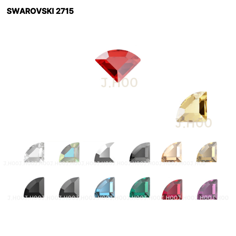 Swarovski 2715 Connector Flat Back Crystal 3mm 4mm 6mm Multi Color
