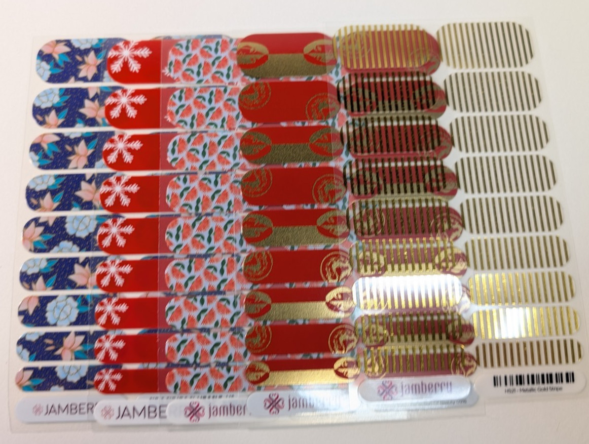 Jamberry Nail Wraps Full Sheets – Disney Princess Mulan Chinese – Lot of 5