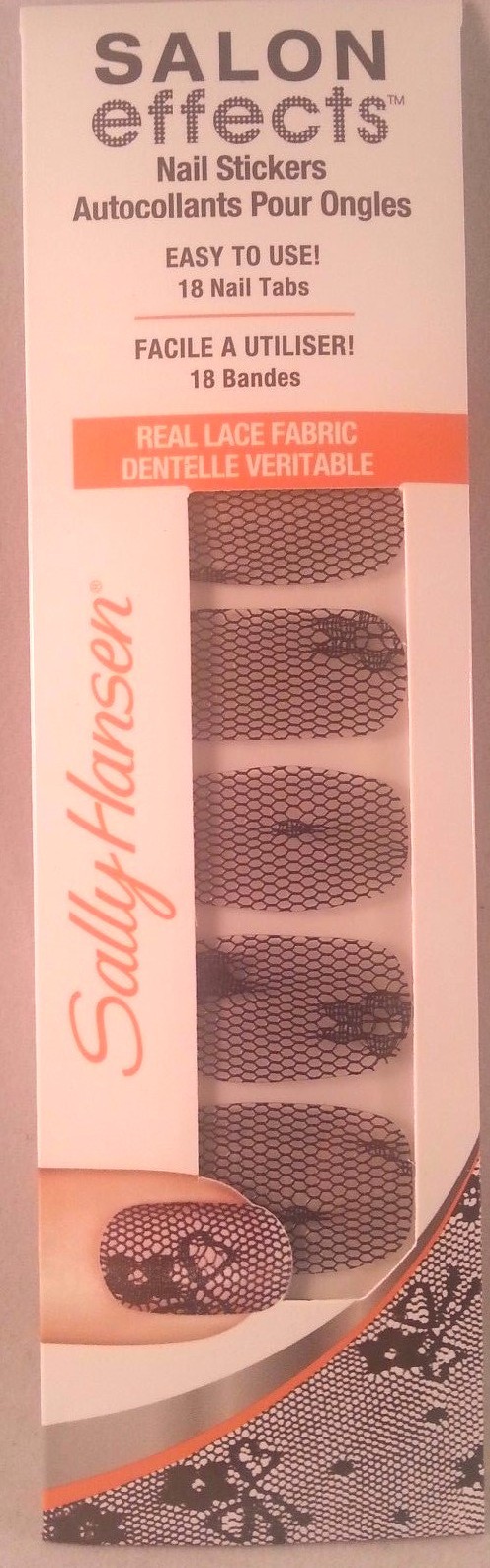 Sally Hansen Salon Effects Nail Stickers 846 Little Black Lace BUY 2 GET 3 FREE