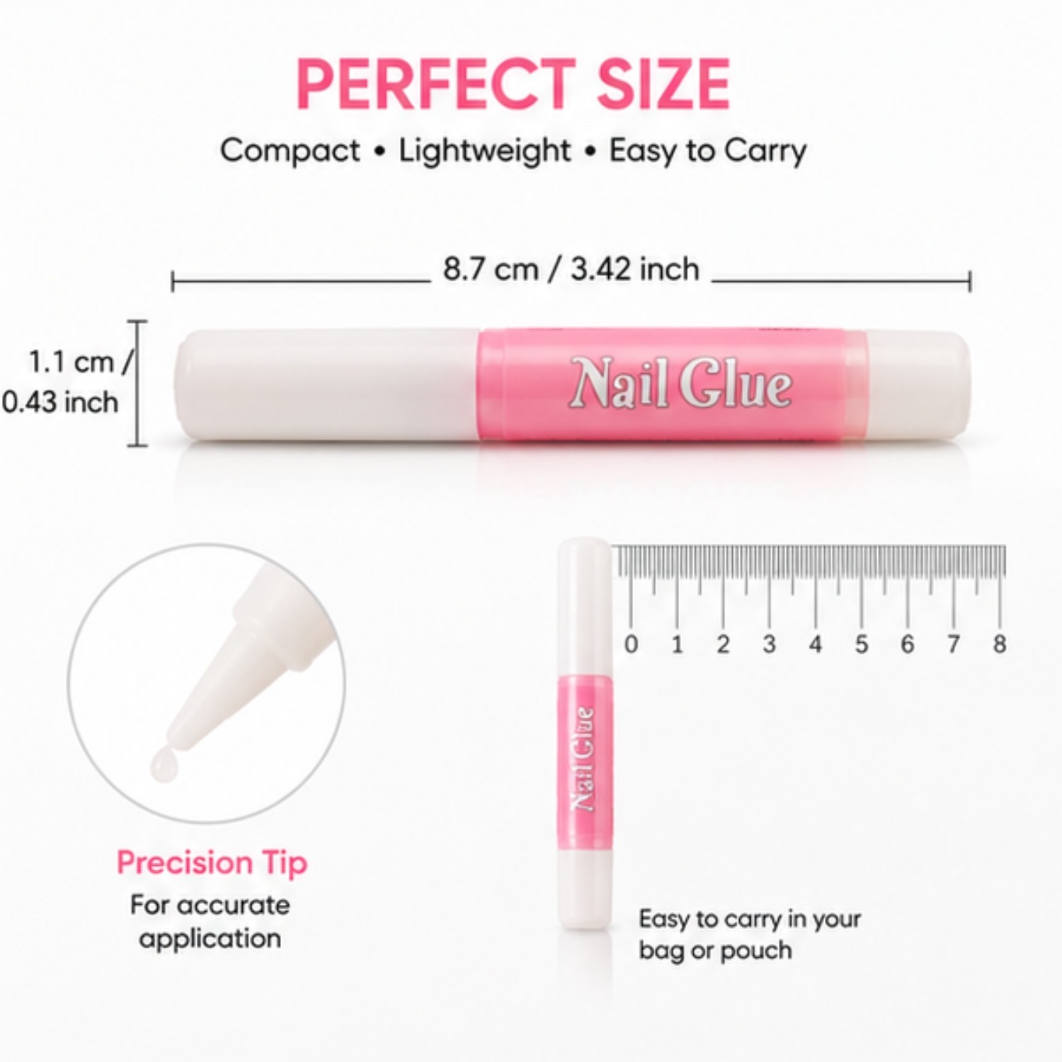 False Nail Glue 10x 2g Bottles Extra Strong Fake False Nail Glue Nail Art
