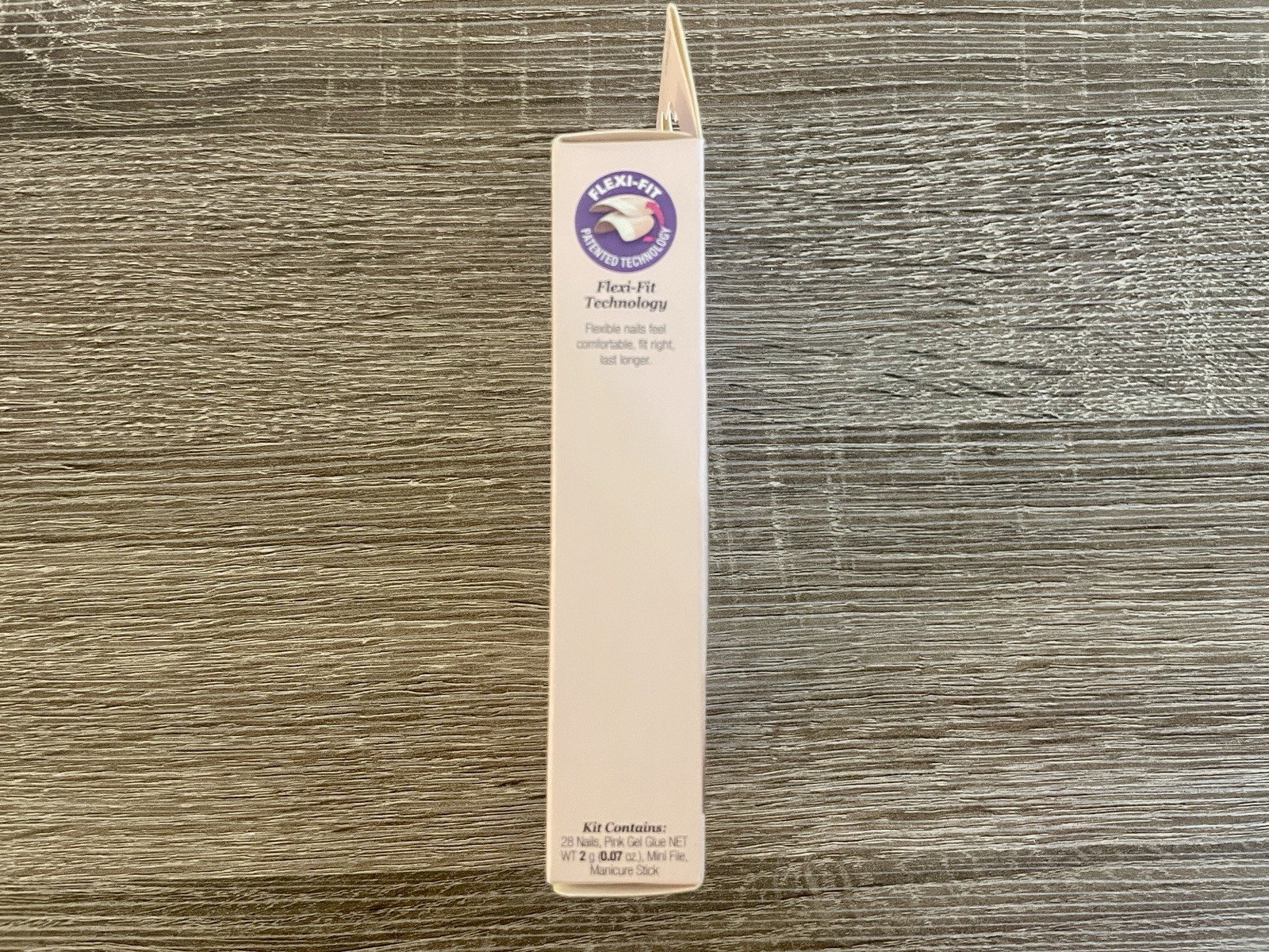 KISS Salon Acrylic French Nude Natural Nails – Medium Length
