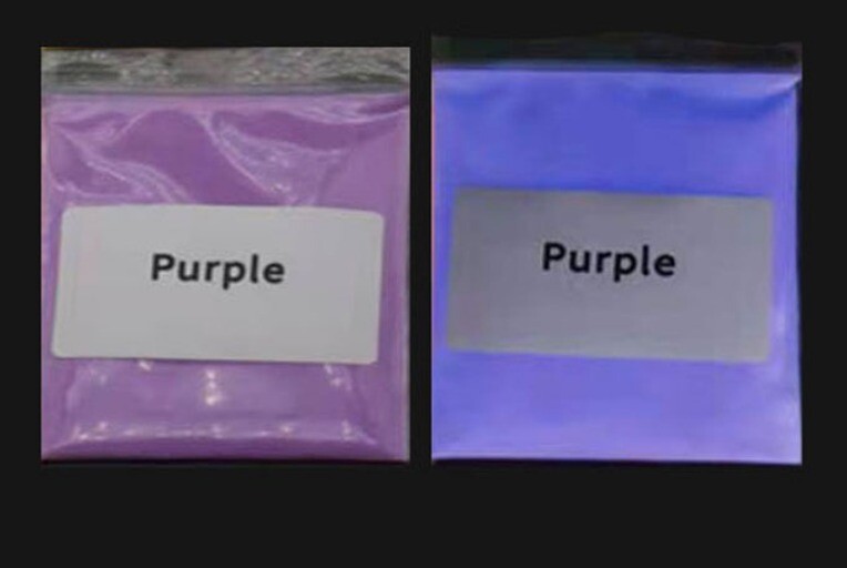 Luminous Purple Glow in Dark Pigment Mica Powder, Paint ,Nail art Crafts