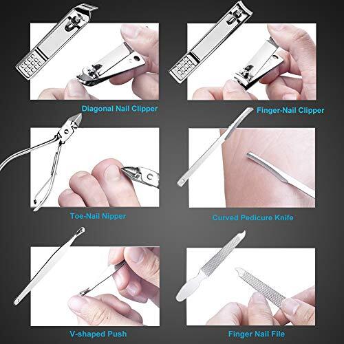 Nail Clippers Set Fingernail and Toenail Clipper Cutters, Manicure Pedicure Kit