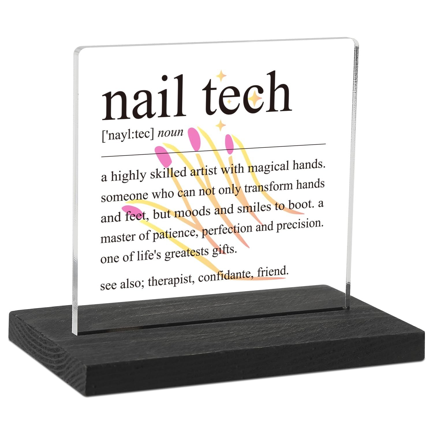 Nail Tech Gifts, Nail Technician Gifts for Women, Nail Salon Desk Decor, Beau…