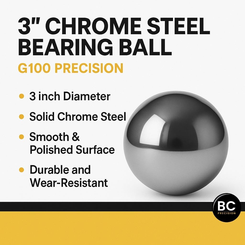 One 3 Inch Chrome Steel Bearing Ball G100