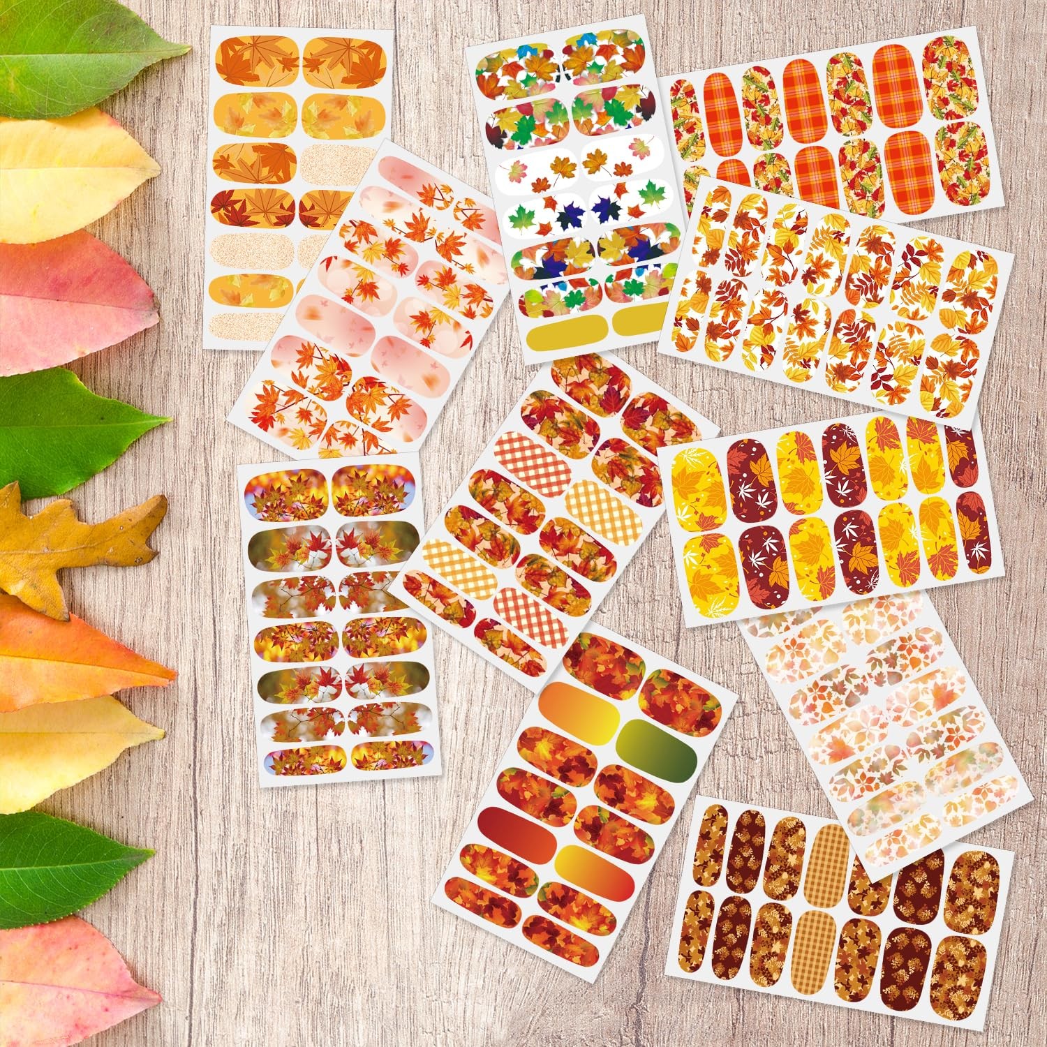 DANNEASY 24 Sheets Black, White, Orange, Purple, Red, Yellow, Brown, Pink