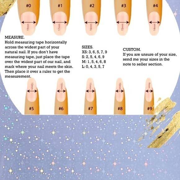 2 SETS OF Fairy grunge handmade acrylic catseye rhinestone nails set small NEW