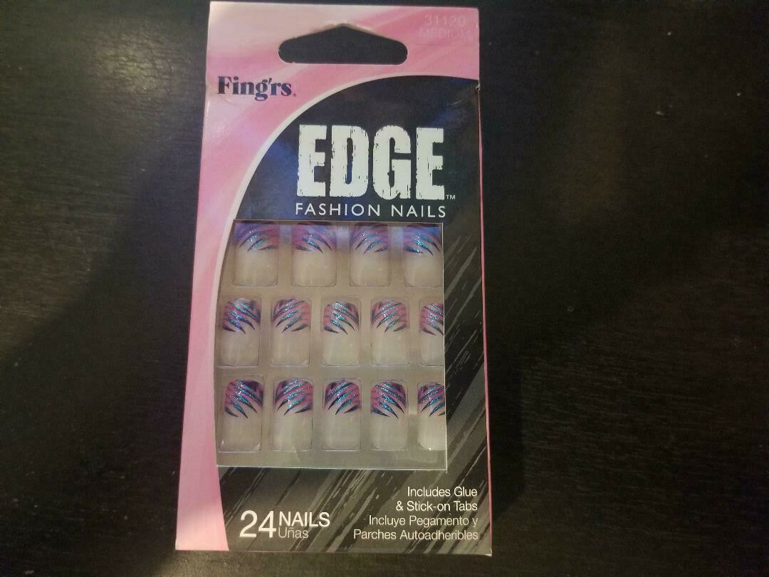 FING’RS EDGE Fashion Nails/Hardcore Nails 24 count (choose ) NO GLUE!!!!