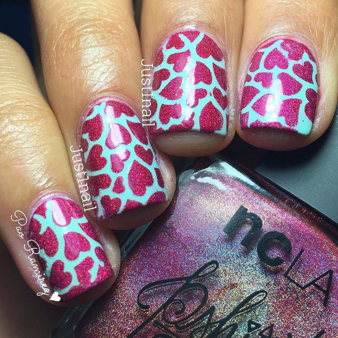Whats Up Nails Heart stencils for nails, nail stickers, nail art, nail vinyls