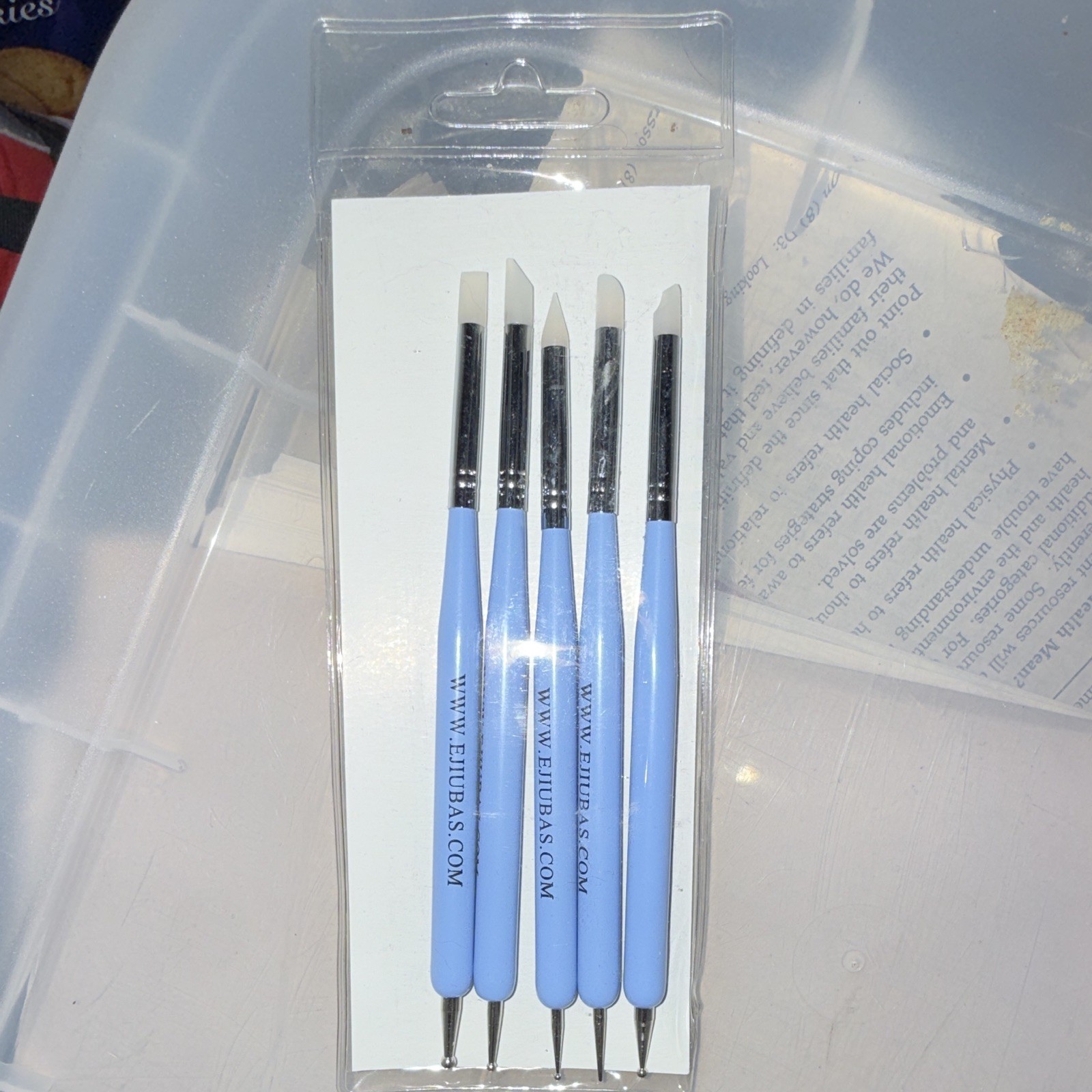 5pc Dotting & Silicone Carving Pen brushes