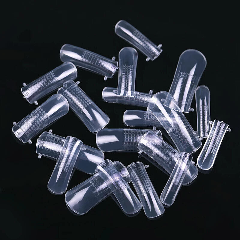 100 Pcs Quick Building Mold False Nail Tips Extension Forms Art Manicure Tool ~