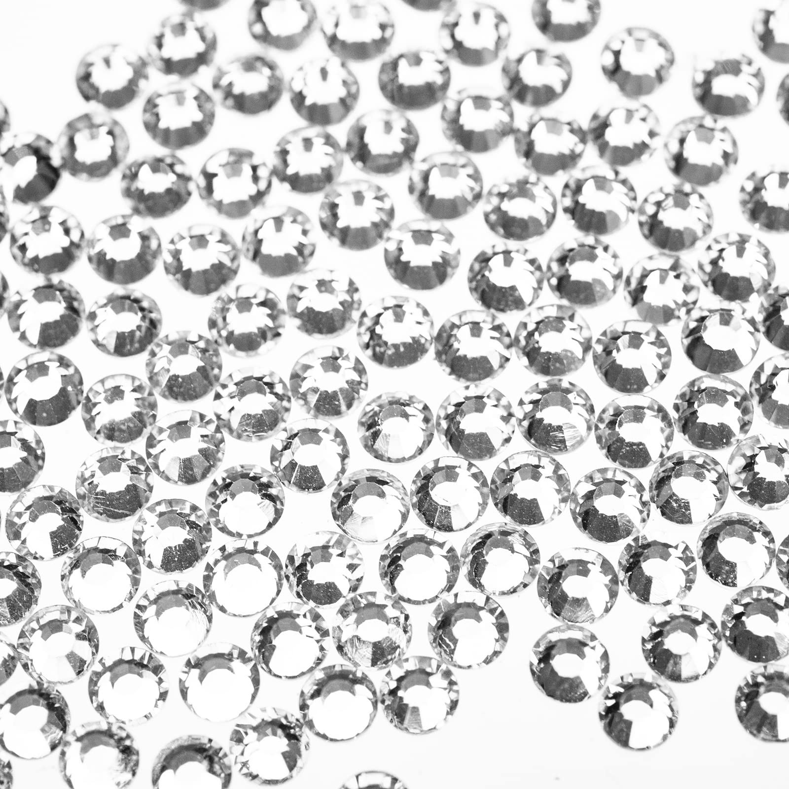 Rhinestones 1440pcs SS20 Glass Nail Art Crystal Clear White Flatback Gemstone…