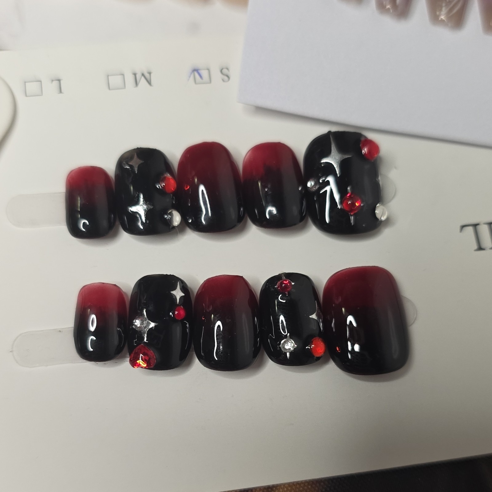 10 Pair Lot- Size SMALL Press-On Nails