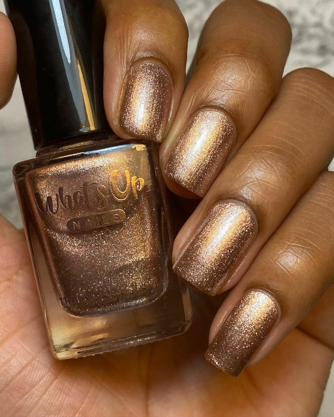 Chrome Colored Glasses Regular Polish (Rose Gold Chrome), Polish for Nail Art