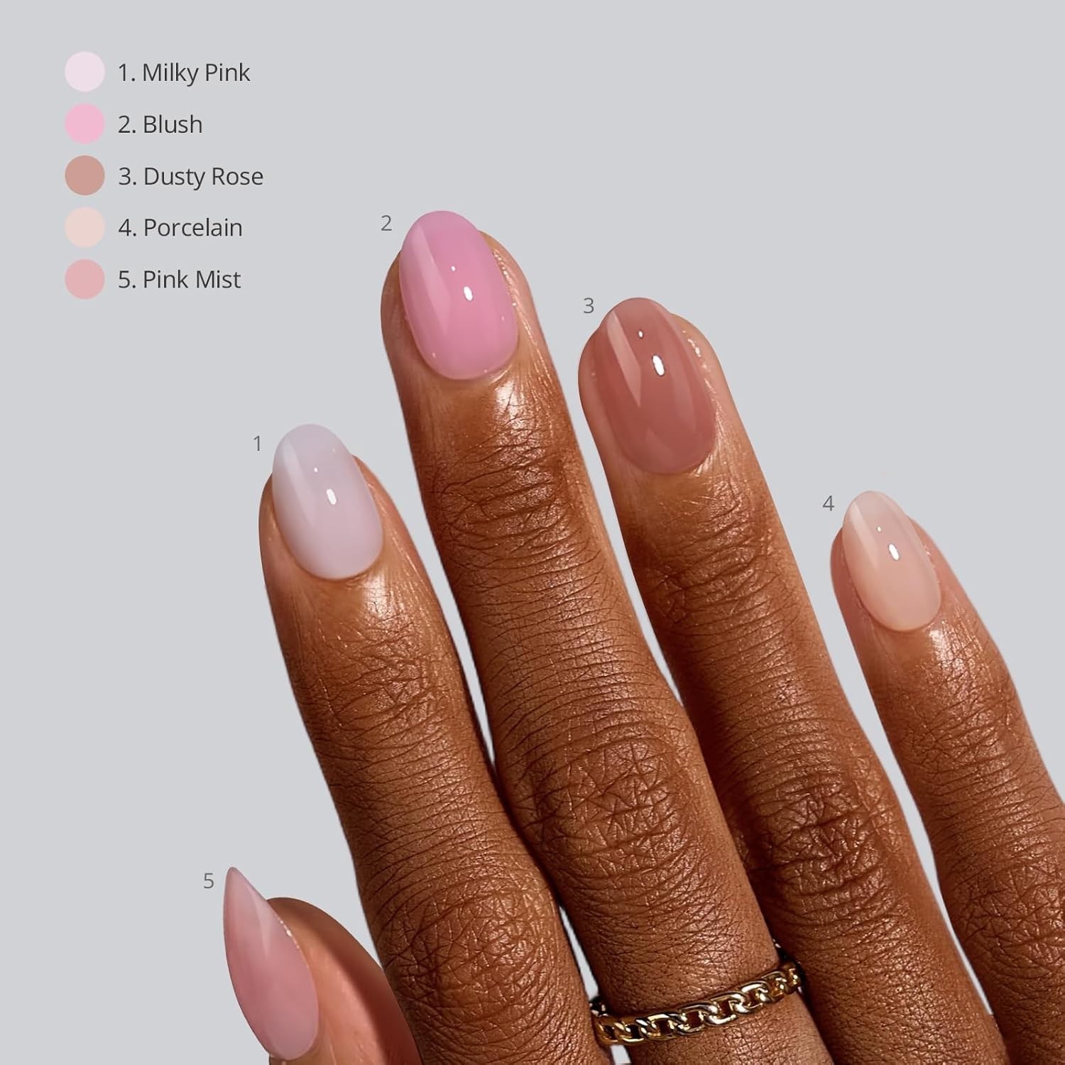 5 New BTARTBOX Press On Nails, Almond, Various Colors See Photos