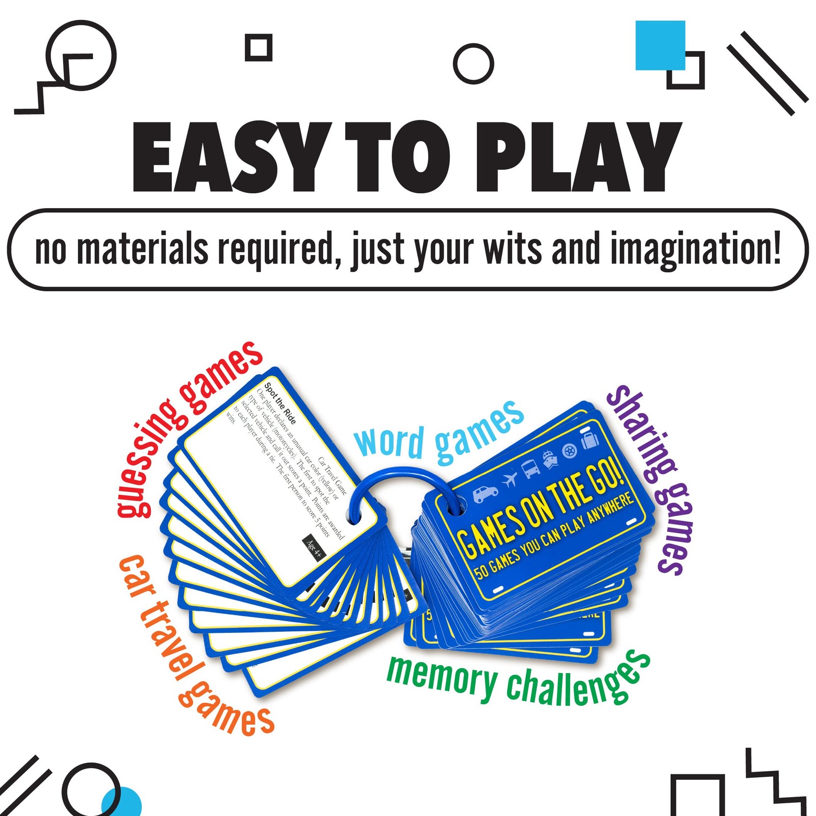 Games on the Go by Continuum – Portable Roadtrip 1 x 5 x 6 inches, Blue