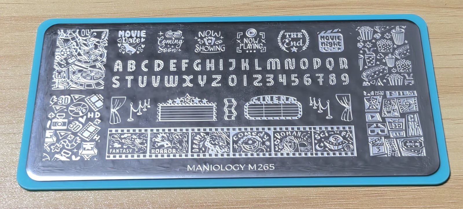 Maniology Nail Stamping Plate Lot M062 Horror Halloween & M265 Cinema Movie HTF