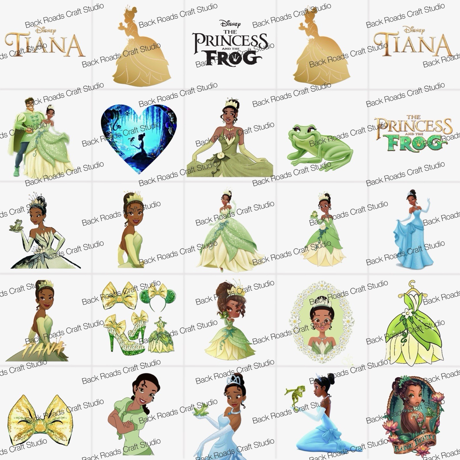 Princess Tiana Waterslide Finger Nail Decals Instructions, Bonus, set of 50 JM